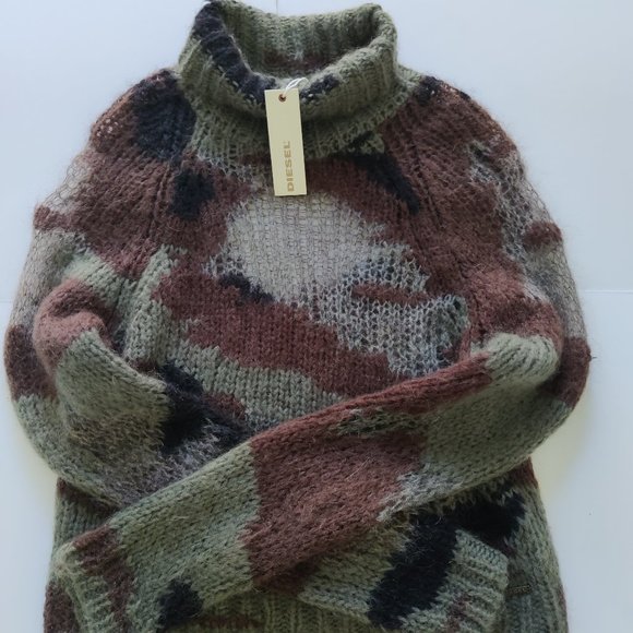 Diesel Sweaters - Diesel Pullover Olive Green XS-S